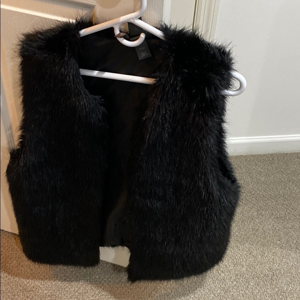Fur vest sz large